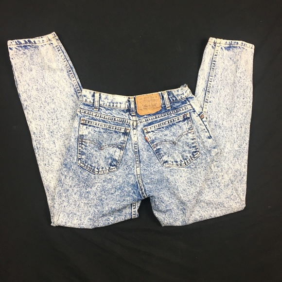 Levi's Denim - Vintage 80s LEVIS Orange Tab mom XS/S Acid Wash